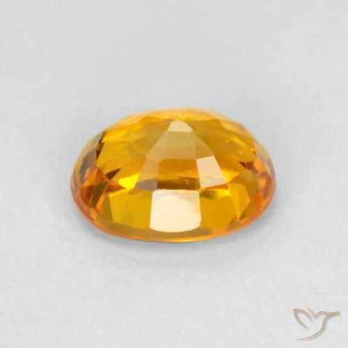 9,17 ctw natürlicher Dunkelorange-Gold Saphir, Oval, VS