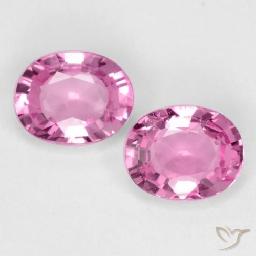 0.79ctw Natürlicher tiefrosa Saphir, Oval, VVS-VS