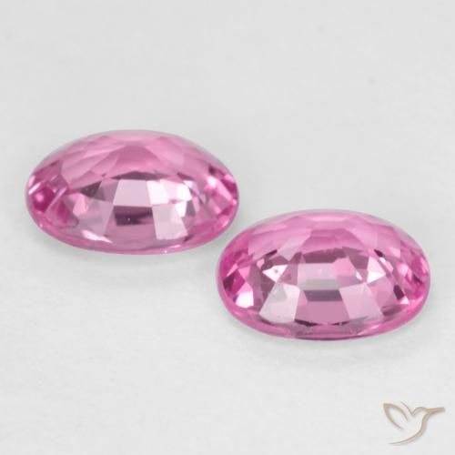 0.79 ct natürliche tiefrosa Saphir-Edelsteine, Oval, VVS-VS