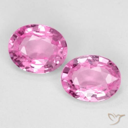 0.76ctw Natürlicher Königslila Rosa Saphir, Oval, VS