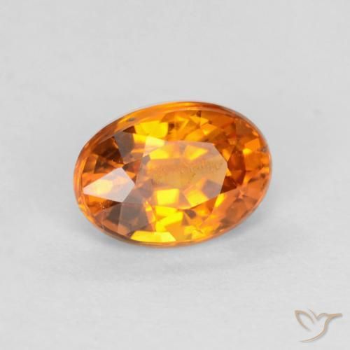 9,17 ctw natürlicher Aprikose Orange Saphir, Oval, VS