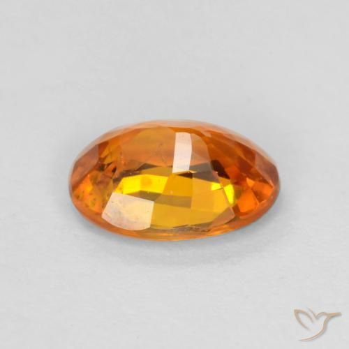 9,17 ctw natürlicher hellorange Saphir, Oval, VS