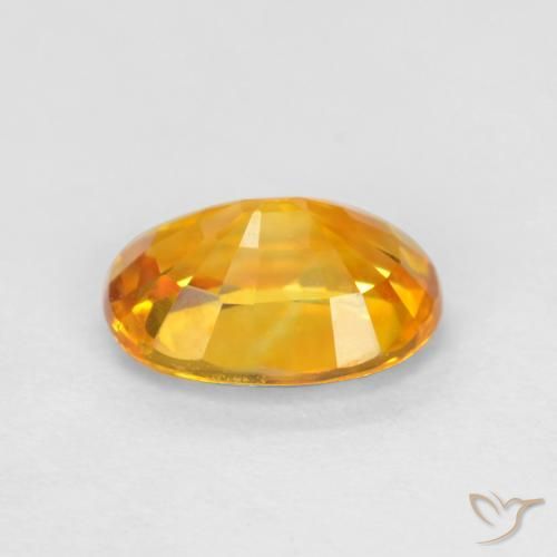 9,17 ctw natürlicher hellorange Saphir, Oval, VS