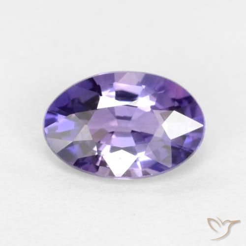 0.53ct Natürlicher tieflila Saphir, Oval, VVS-VS, Photo A