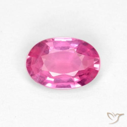 0.47ct Natürlicher Tiefes Magenta Saphir, Oval, VS