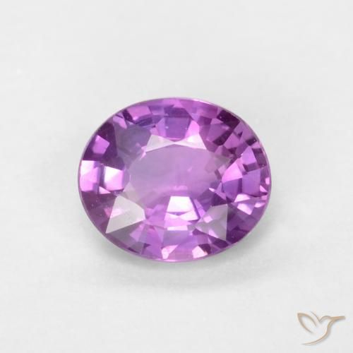 0.39ct Natürlicher Intensives Lila Saphir, Oval, VS