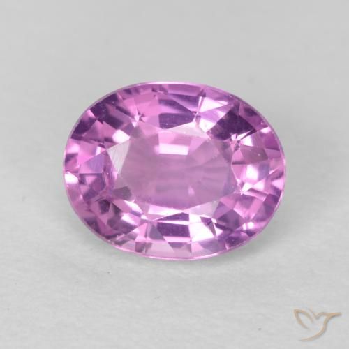 0.61ct Natürlicher Rosaviolettes Lila Saphir, Oval, VVS-VS