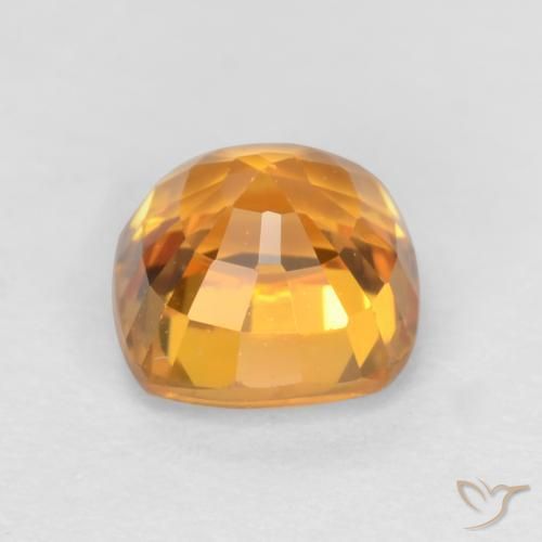 9,17 ctw natürlicher Mittelorange Saphir, Kissen, VS