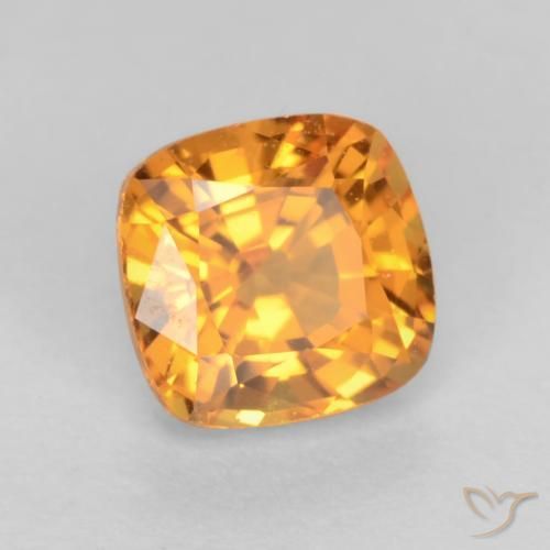 9,17 ctw natürlicher Dunkelorange-Gold Saphir, Kissen, VS