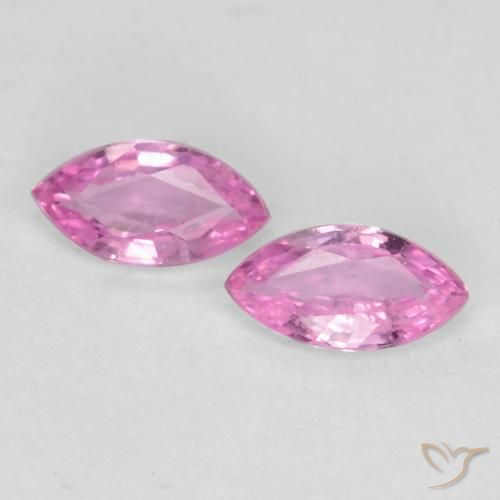 0.37ctw Natürlicher Purpur Rosa Saphir, Marquise, VS
