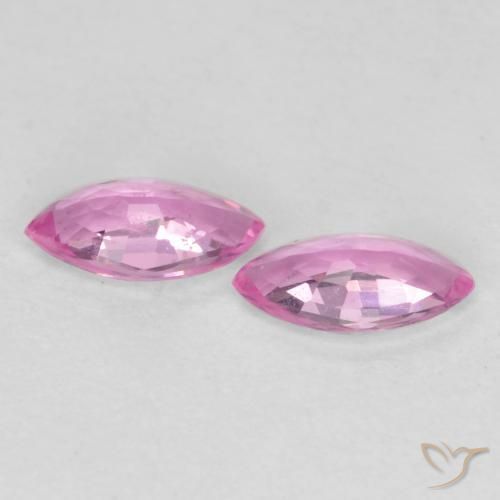 0.37 ct natürliche Purpur Rosa Saphir-Edelsteine, Marquise, VS