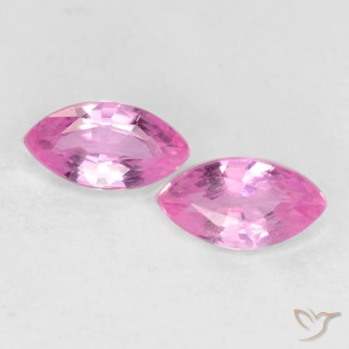0.46ctw Natürlicher Helles Rosa-Lila Saphir, Marquise, VS