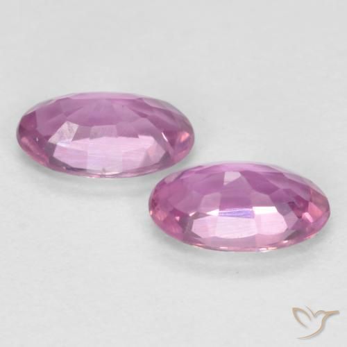 0.56 ct natürliche Mittelrosa Saphir-Edelsteine, Oval, VS