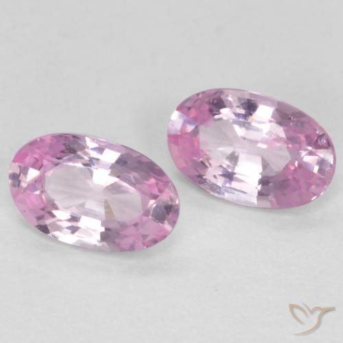 0.55 ct natürliche Sehr helles Royal Purple Pink Saphir-Edelsteine, Oval, VS