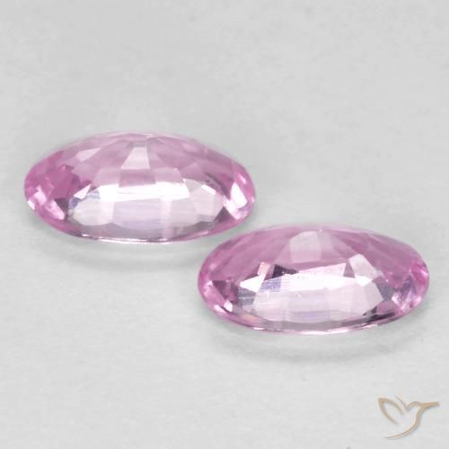 0.55 ct natürliche Sehr helles Royal Purple Pink Saphir-Edelsteine, Oval, VS