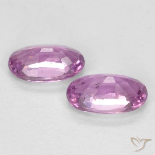 0.59 ct natürliche Rosaig-lila Saphir-Edelsteine, Oval, VS