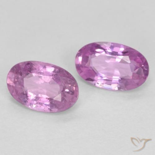 0.60 ct natürliche Mittel-Helllila Saphir-Edelsteine, Oval, VS
