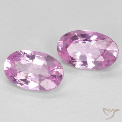 0.56 ct natürliche Mittel-Helllila Saphir-Edelsteine, Oval, VS