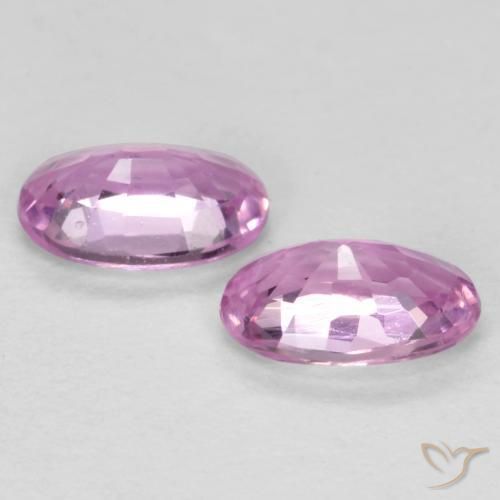 0.56 ct natürliche Mittel-Helllila Saphir-Edelsteine, Oval, VS