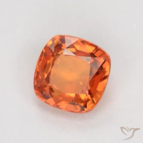9,17 ctw natürlicher hellorange Saphir, Kissen, VS