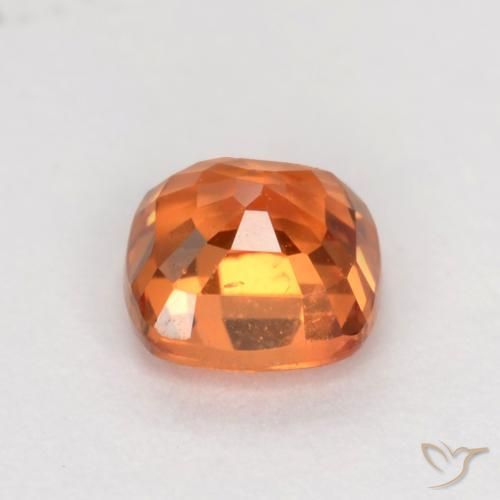 9,17 ctw natürlicher hellorange Saphir, Kissen, VS