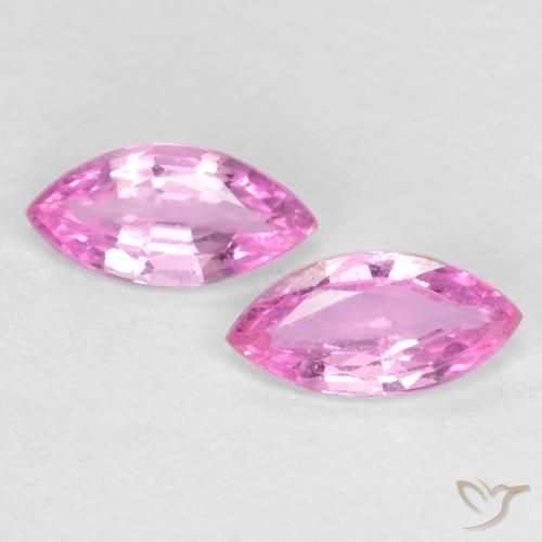 0.35ctw Natürlicher Helles Rosa-Lila Saphir, Marquise, VS
