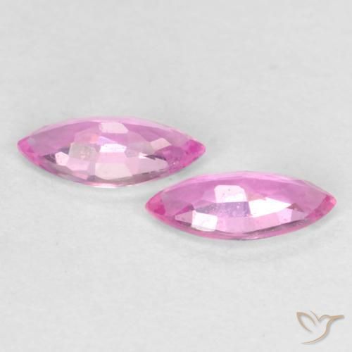 0.35 ct natürliche Helles Rosa-Lila Saphir-Edelsteine, Marquise, VS
