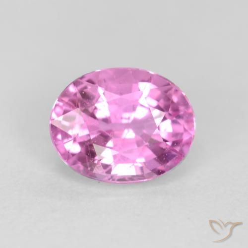 0.45ct Natürlicher Purpur Rosa Saphir, Oval, VS