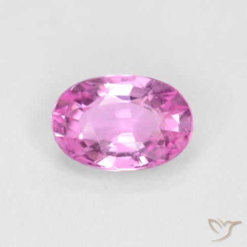 0.56ct Natürlicher Helles Rosa-Lila Saphir, Oval, VVS-VS