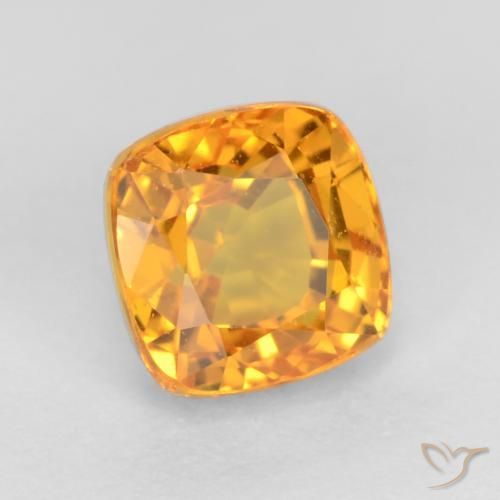 9,17 ctw natürlicher Tiefes Orange-Gold Saphir, Kissen, VS