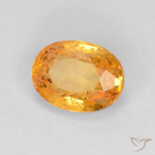 9,17 ctw natürlicher Mittelorange Saphir, Oval, SI