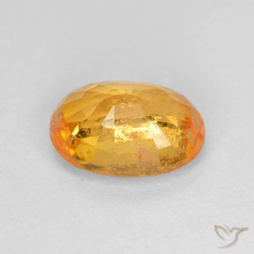 9,17 ctw natürlicher Mittelorange Saphir, Oval, SI