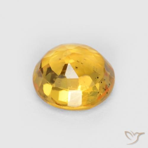 9,17 ctw natürlicher Tiefes Goldorange Saphir, Runden, VS-SI