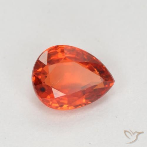 9,17 ctw natürlicher Mittelrot Saphir, Birnenform, VS