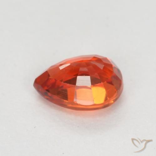9,17 ctw natürlicher Mittelrot Saphir, Birnenform, VS