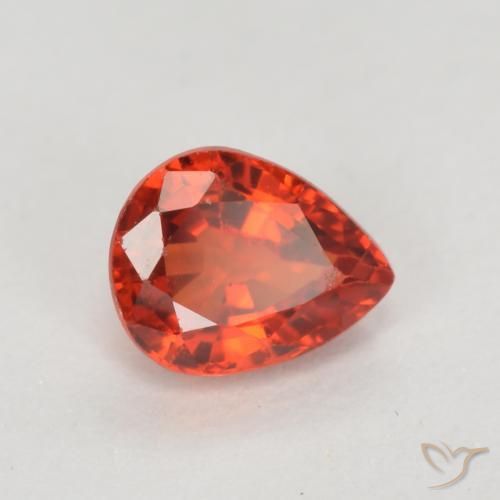 9,17 ctw natürlicher Leuchtendes Purpurrot Saphir, Birnenform, VS