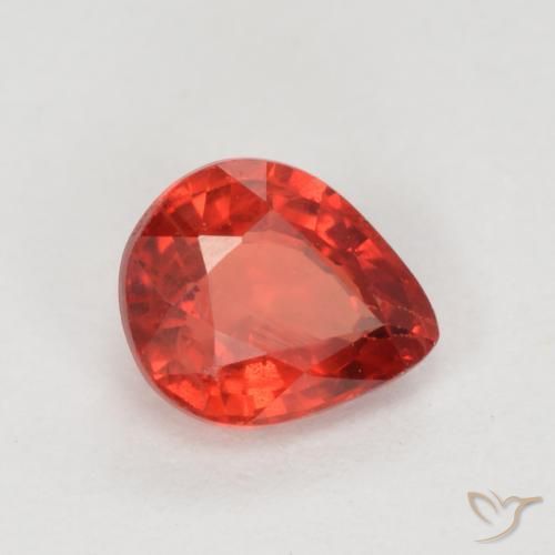 9,17 ctw natürlicher Mittelrot Saphir, Birnenform, VS