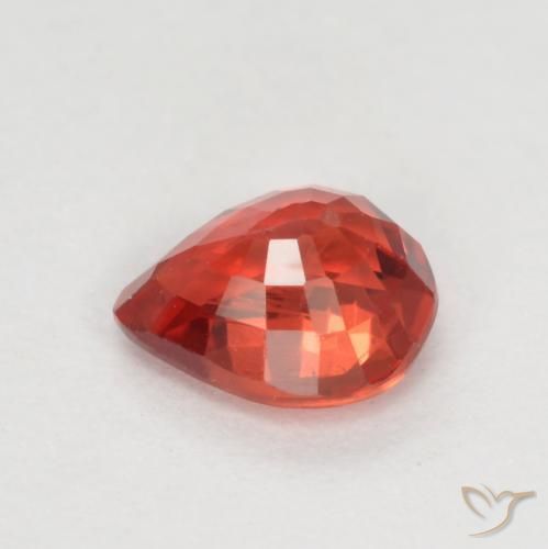 9,17 ctw natürlicher Mittelrot Saphir, Birnenform, VS