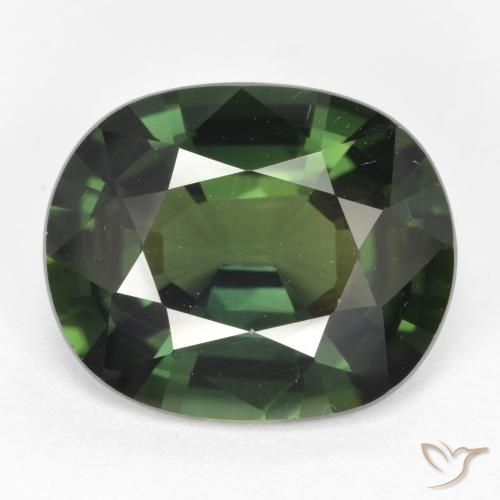 6.25ct Natürlicher Kühles Grün Saphir, Oval, VVS