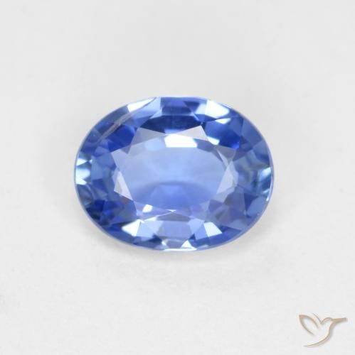 0.62ct Natürlicher Baby blau Saphir, Oval, VS