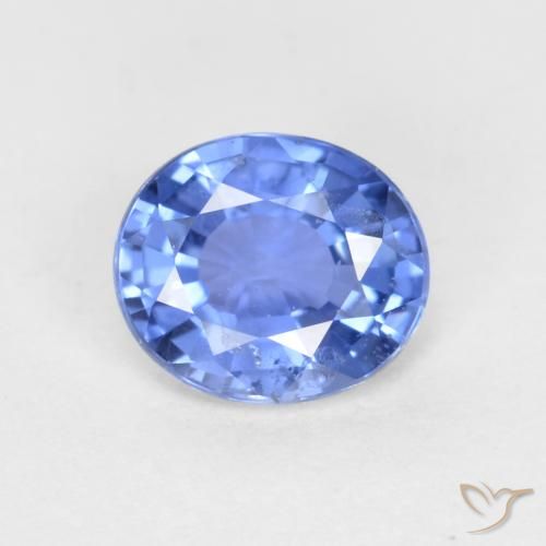 0.55ct Natürlicher Helles Marineblau Saphir, Oval, VS-SI