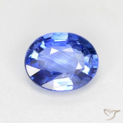 0.67ct Natürlicher Pastellblau Saphir, Oval, VVS-VS