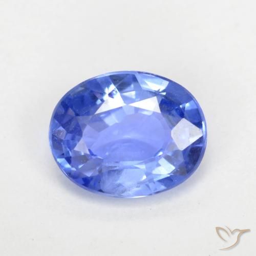 0.63ct Natürlicher Pastellblau Saphir, Oval, VVS-VS