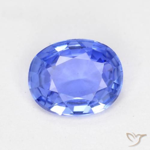 0.50ct Natürlicher Baby blau Saphir, Oval, VVS