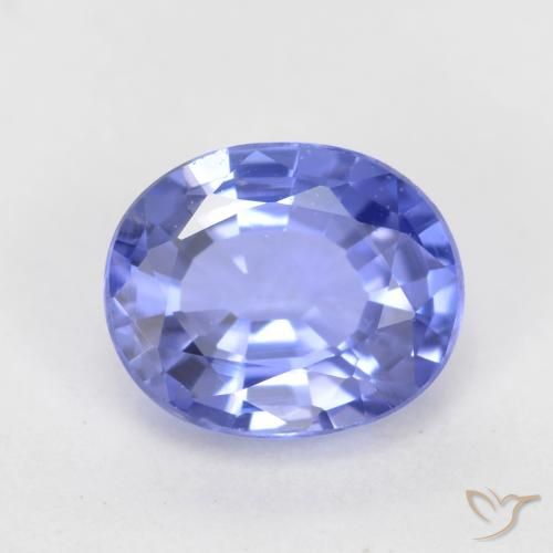 0.77ct Natürlicher Intensives Violettblau Saphir, Oval, VS