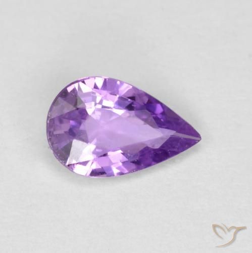 9,17 ctw natürlicher Mittelviolettes Violett Saphir, Birnenform, VVS-VS
