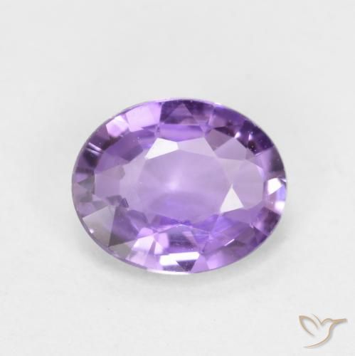 0.46ct Natürlicher Mittelrosa Violett Saphir, Oval, VVS-VS