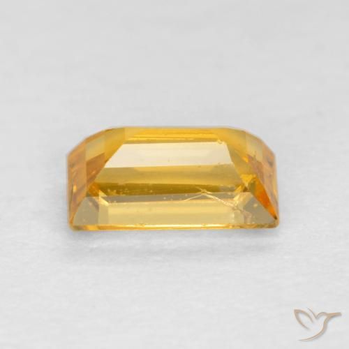 9,17 ctw natürlicher Mittelgold Saphir, Baguette, VS