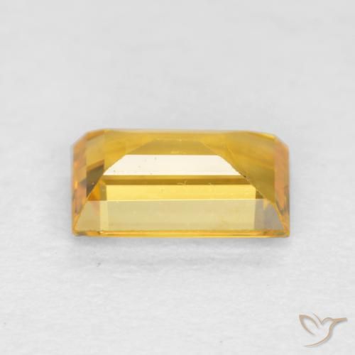 9,17 ctw natürlicher Mittelgold Saphir, Baguette, VS