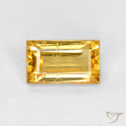 0.39ct Natürlicher Golden Saphir, Baguette, VS